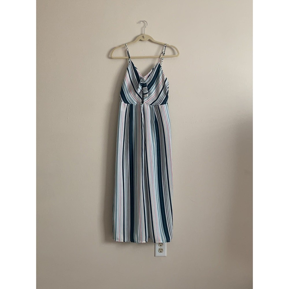 Womens jumpsuit cutout tie front